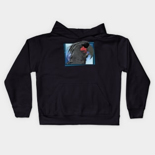 Black cockatoo Kids Hoodie